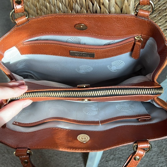 MODALU PIPPA TAN HANDBAG TAN LEATHER SHOULDER GRAB BAG - Picture 4 of 10